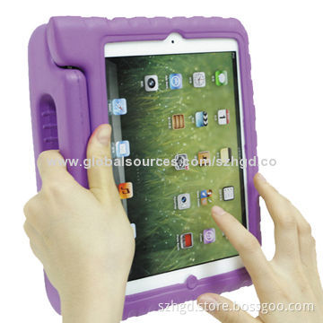 Thick Foam Cover for iPad Mini with Handle Stand Design, Kid-friendly and Drop-proof